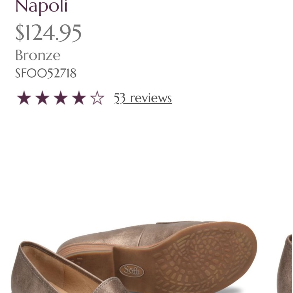 Sofft Napoli bronze loafers. Size 8/39, barely worn, still in box. - Picture 8 of 8